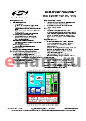 C8051F064 datasheet - Mixed Signal ISP Flash MCU Family