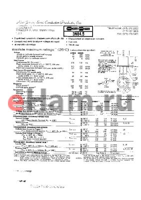 3N85 datasheet - Fourth lead Completely eliminates rate effects (dv/dt)