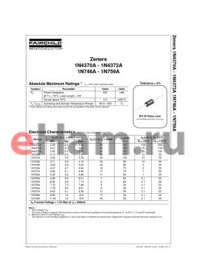 1N756A datasheet - Zeners