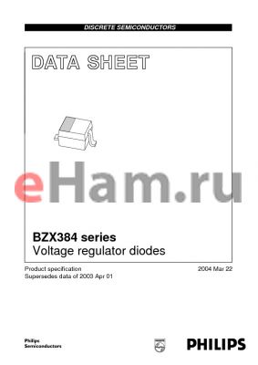 BZX384-B75 datasheet - Voltage regulator diodes