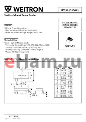 BZX84C33 datasheet - Surface Mount Zener Diodes