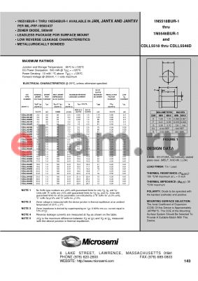 CDLL5539D datasheet - ZENER DIODE, 500mW