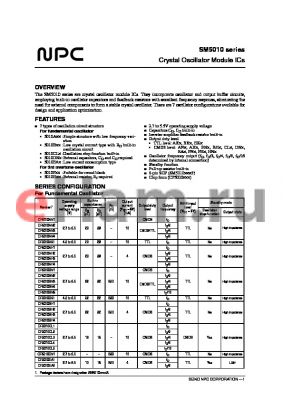CF5010DN1 datasheet - Crystal Oscillator Module ICs