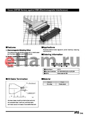HIF3BA-30D-2.54R-CL21 datasheet - Cover (HIF3B Series) against EMI (Electromagnetic Interference)