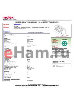 930910 datasheet - 3.81mm (.150