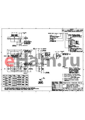 FCC17-A15PM-ED0G datasheet - FCC 17 FILTERED D-SUB CONNECTOR, PIN & SOCKET, SOLDER CUP CONTACTS