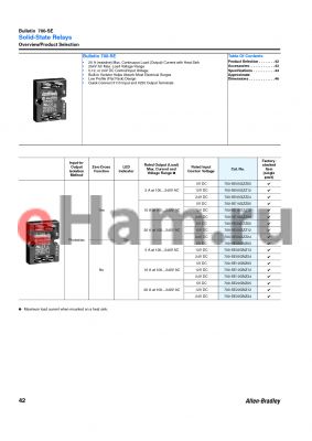 700-SE05GZZ05 datasheet - Solid-State Relays