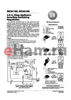 MC34166_05 datasheet - 3.0 A, Step−Up/Down/Inverting Switching Regulators