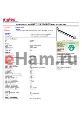 71243-1004 datasheet - 1.27mm (.050
