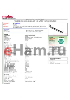 71251-9010 datasheet - 1.27mm (.050