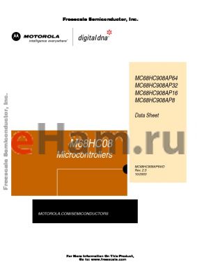MC68HC908AP8CFA datasheet - Microcontrollers