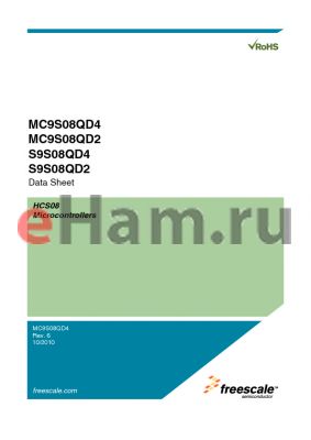 MC9S08QD4CSC datasheet - HCS08 Microcontrollers