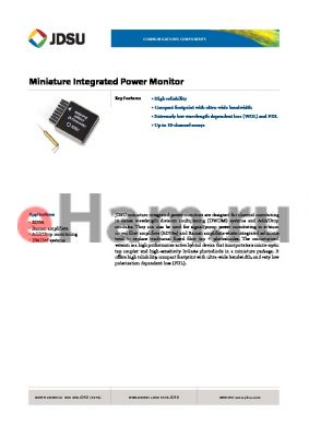 IPM-L112 datasheet - Miniature Integrated Power Monitor
