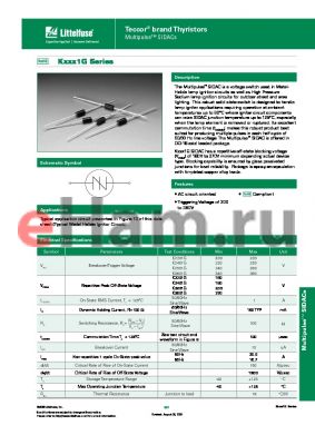 K3601GRP datasheet - Teccor^ brand Thyristors