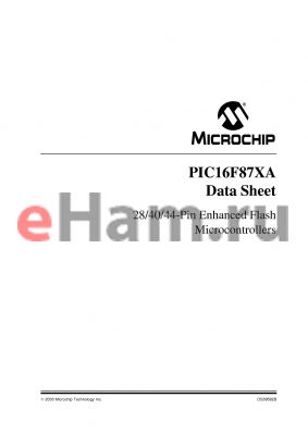 PIC16F877 datasheet - 28/40-pin Enhanced FLASH Microcontrollers