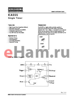 KA555IDTF datasheet - Single Timer