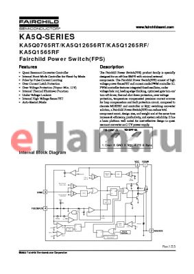 KA5Q1565R datasheet - Fairchild Power Switch(FPS)