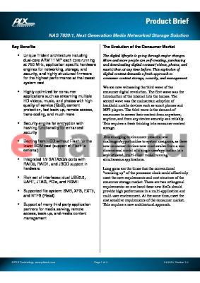 NAS7821 datasheet - Next Generation Media Networked Storage Solution