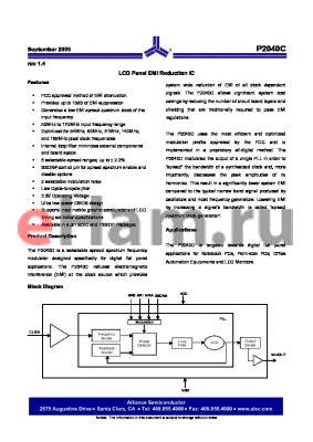 I2040CG-08TR datasheet - LCD Panel EMI Reduction IC