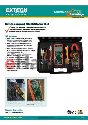 TK505 datasheet - Professional MultiMeter Kit