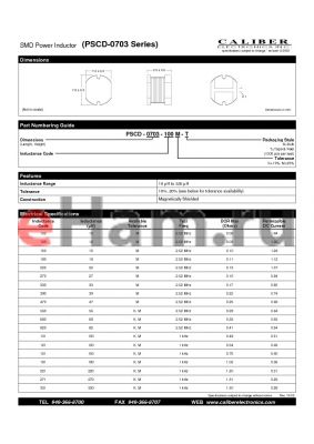 PSCD-0703-270K-T datasheet - SMD Power Inductor