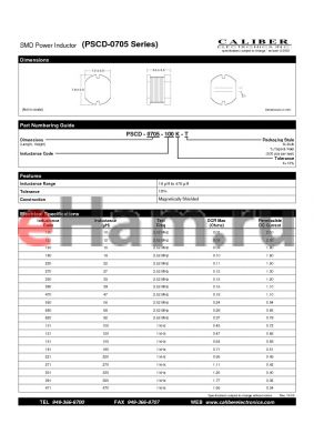 PSCD-0705-270K-B datasheet - SMD Power Inductor