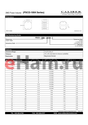 PSCD-1004-180M-T datasheet - SMD Power Inductor