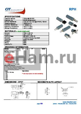 RPH4NPZ datasheet - CIT SWITCH