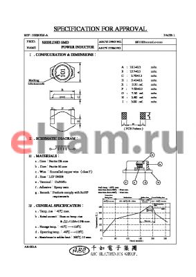 SS1003680ML datasheet - SHIELDED SMD POWER INDUCTOR