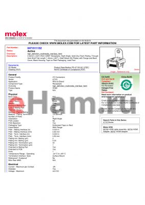 SD-45984-100 datasheet - 1.27mm (.050