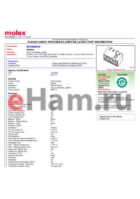 SD-91999-001 datasheet - 5.00mm (.197