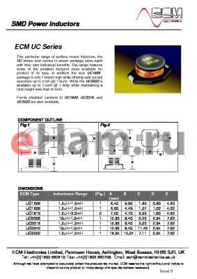 UC1818T-152 datasheet - Power Inductors