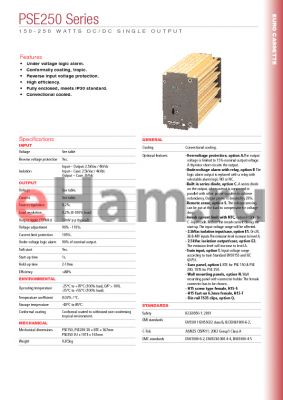 PSE15048-15 datasheet - 150 - 250 WATTS DC/DC SINGLE OUTPUT