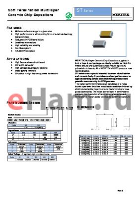 ST1206CG223J201 datasheet - Soft Termination Multilayer Ceramic Chip Capacitors