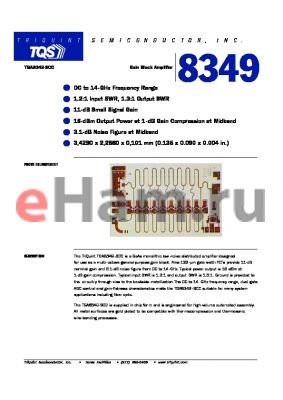 TGA8349-SCC datasheet - Gain Block Amplifier