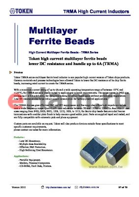 TRMA451616-YTRYH500 datasheet - TRMA High Current Inductors