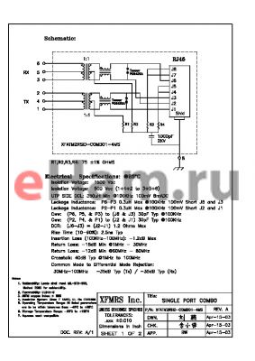 XFATM2RSID-C1-4MS datasheet - SINGLE PORT COMBO