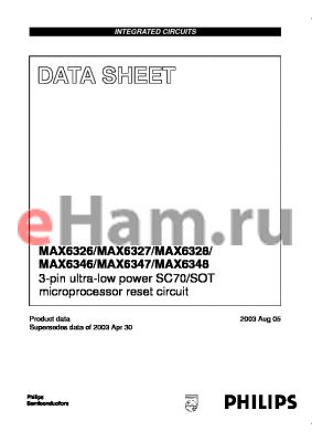 MAX6326-22D datasheet - 3-pin ultra-low power SC70/SOT microprocessor reset circuit