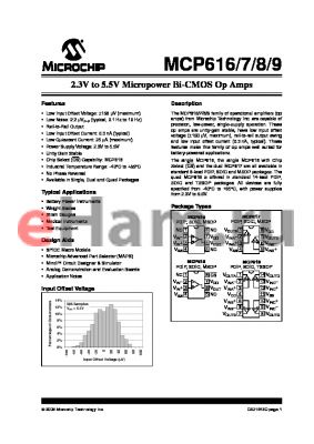 MCP617-I/SN datasheet - 2.3V to 5.5V Micropower Bi-CMOS Op Amps