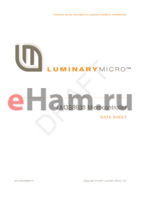 LM3S8938-IQN20-B0 datasheet - Microcontroller