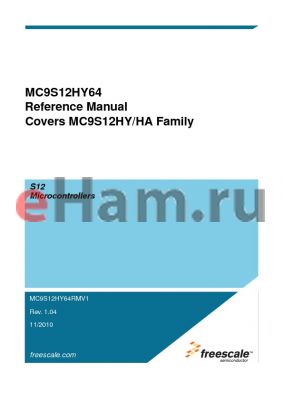 MC9S12HY64J0MLHR datasheet - S12 Microcontrollers