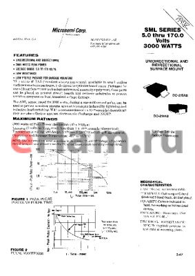 SMLG5.0CA datasheet - Transient Voltage Suppressor