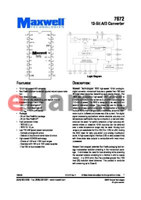 7672RPFB10 datasheet - 12-bit A/D converter